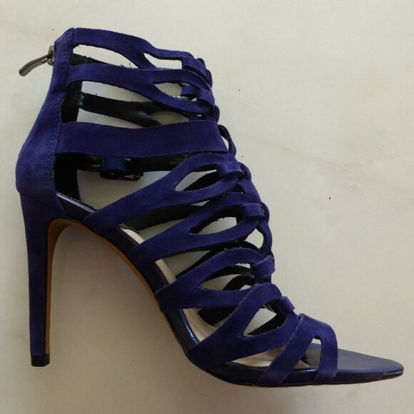 Vince Camuto Shoes - Dark Purple Suede  Vince Camuto Gladiator Sandals, Heels, 7-7.5, 4" Heel